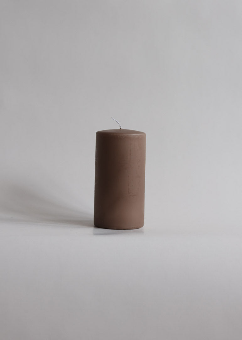 Beige blockljus