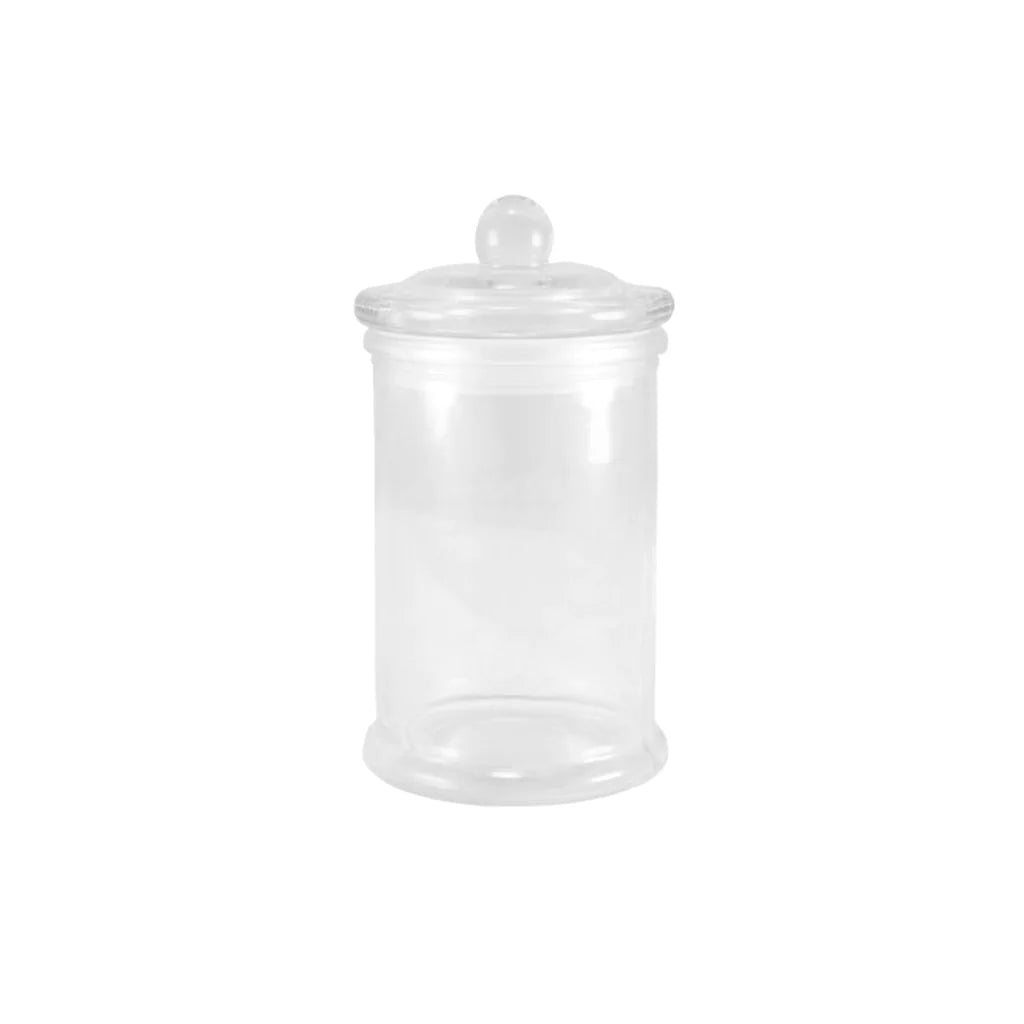 Liten Glasburk Slät Rak m. Lock
